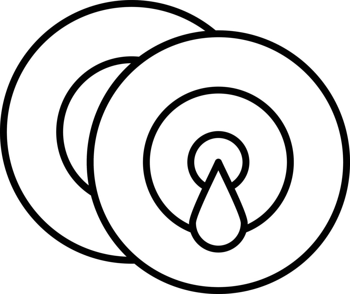 Cymbals Outline Icon vector
