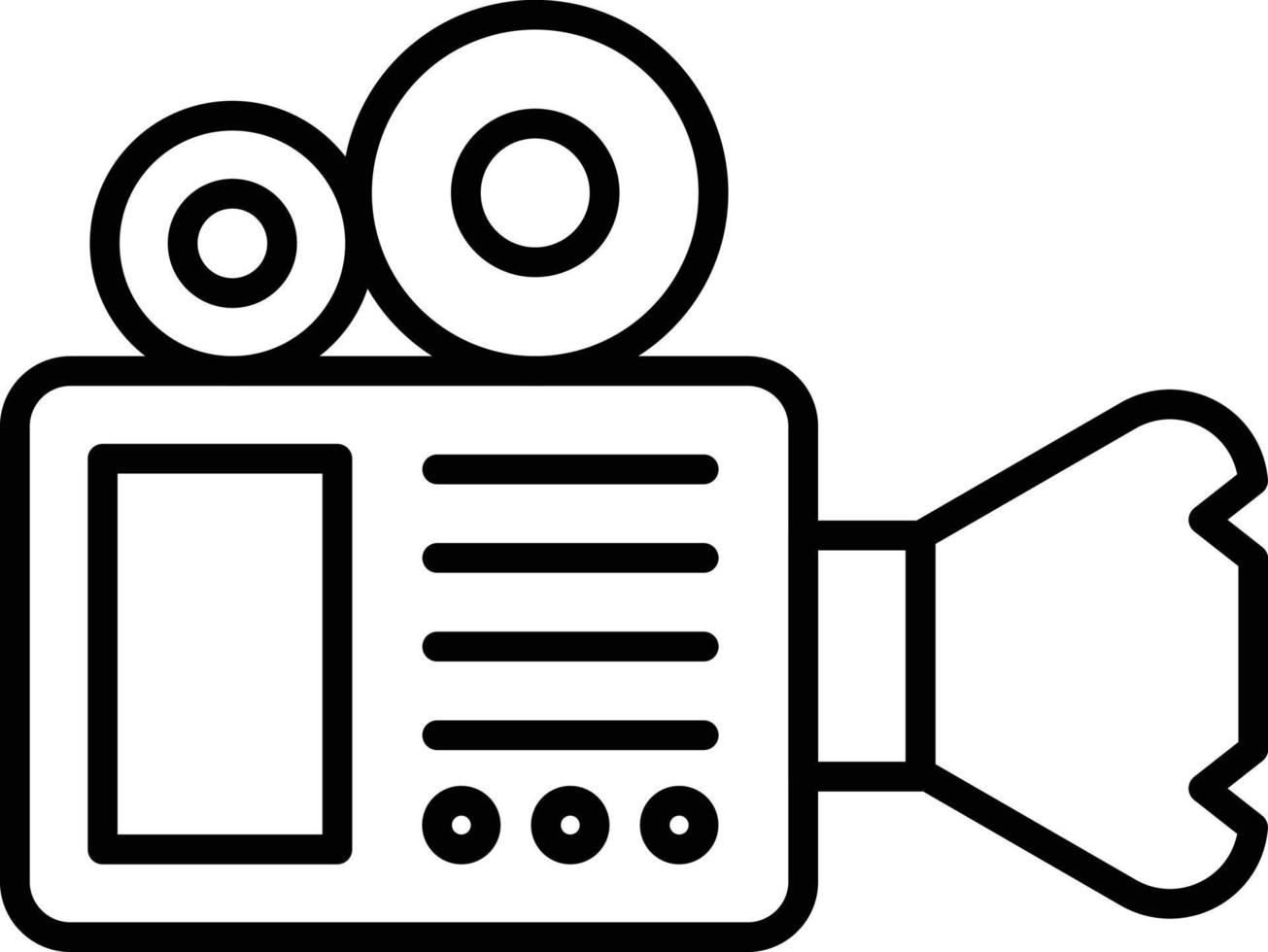 Video Camera Outline Icon vector