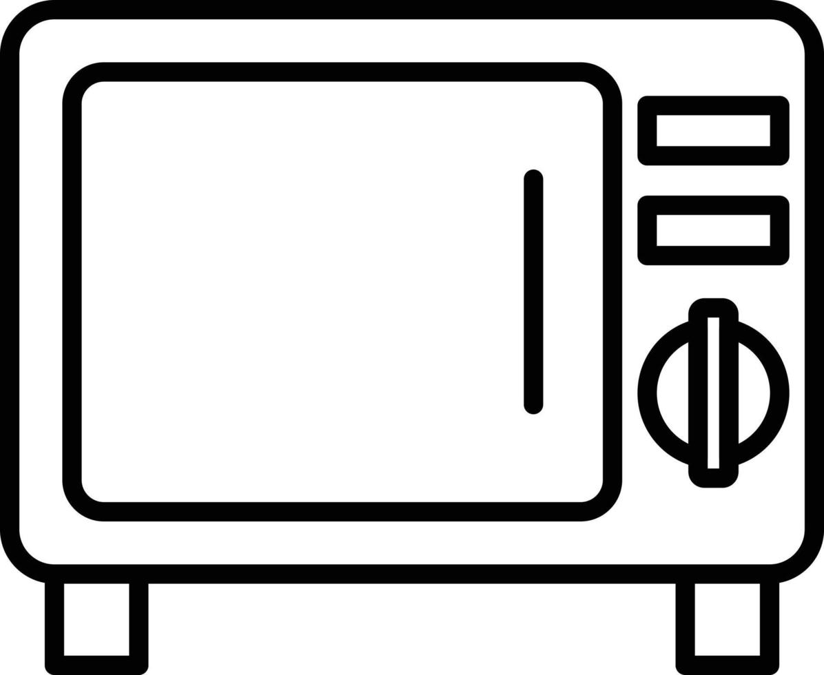 Oven Outline Icon vector