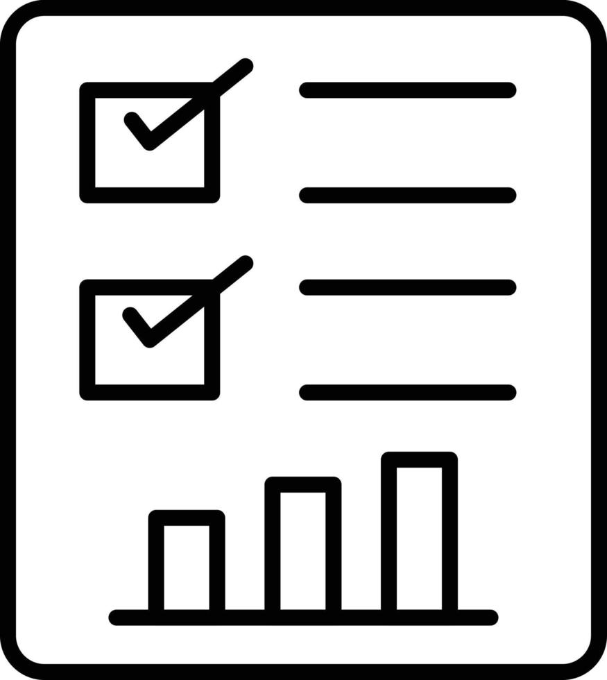 icono de esquema de plan vector