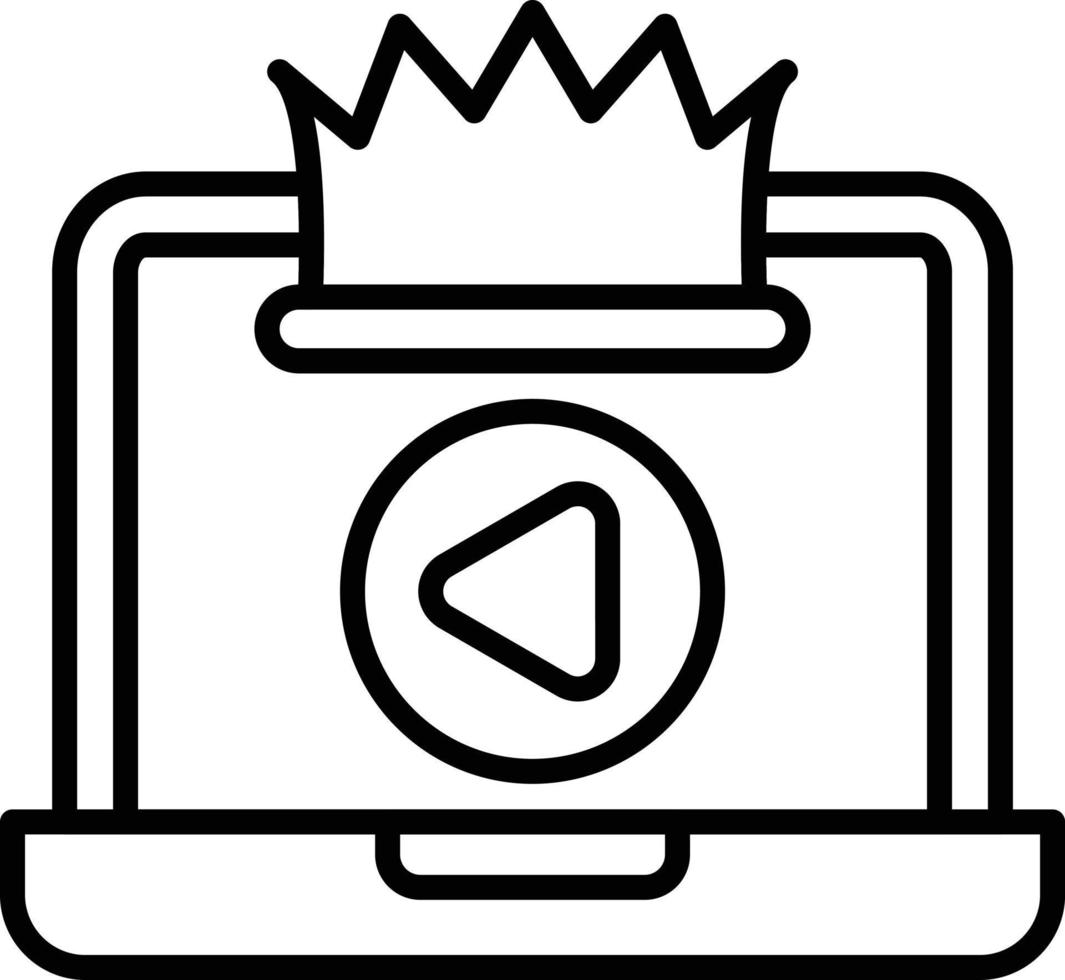 Premium Content Outline Icon vector