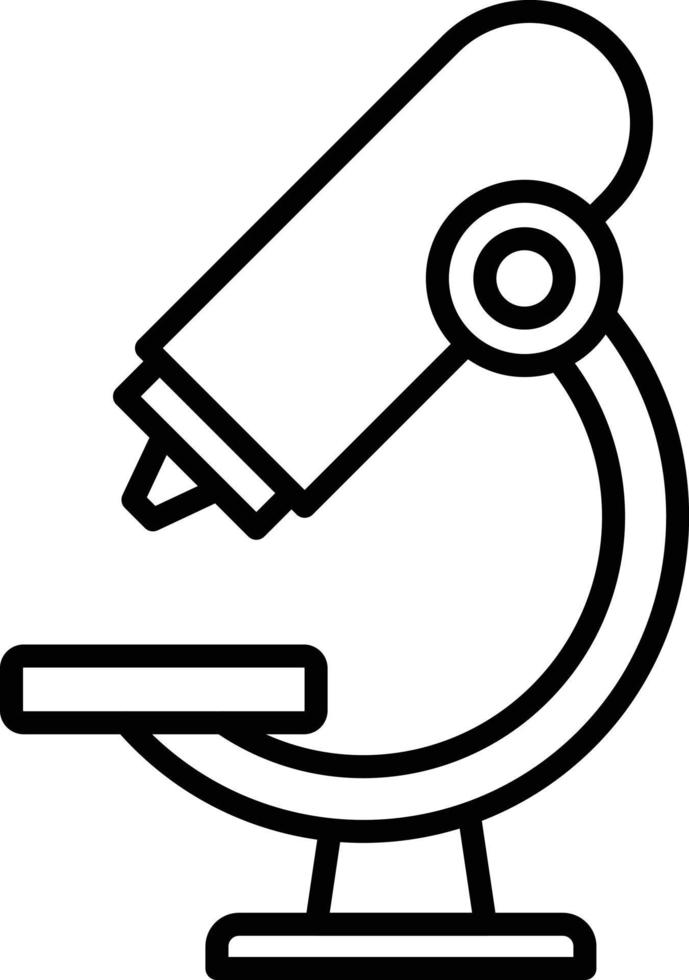 Micro Scope Outline Icon vector