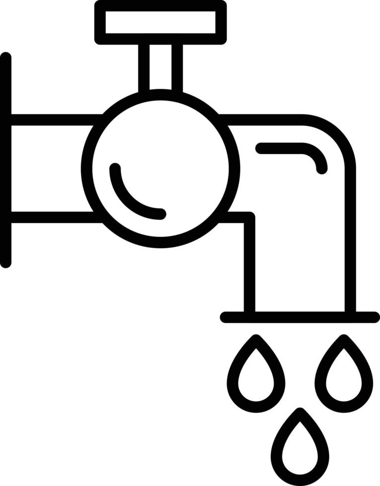 icono de esquema de ahorro de agua vector