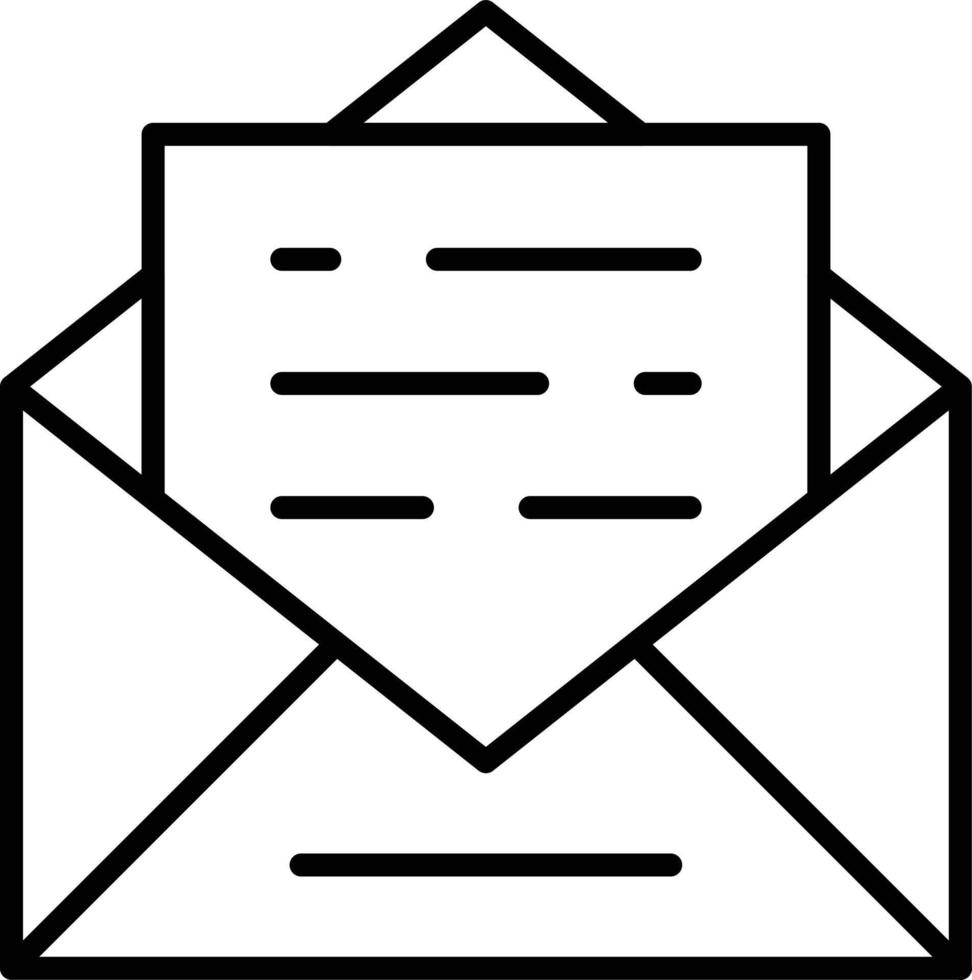 Email Outline Icon 9248387 Vector Art at Vecteezy