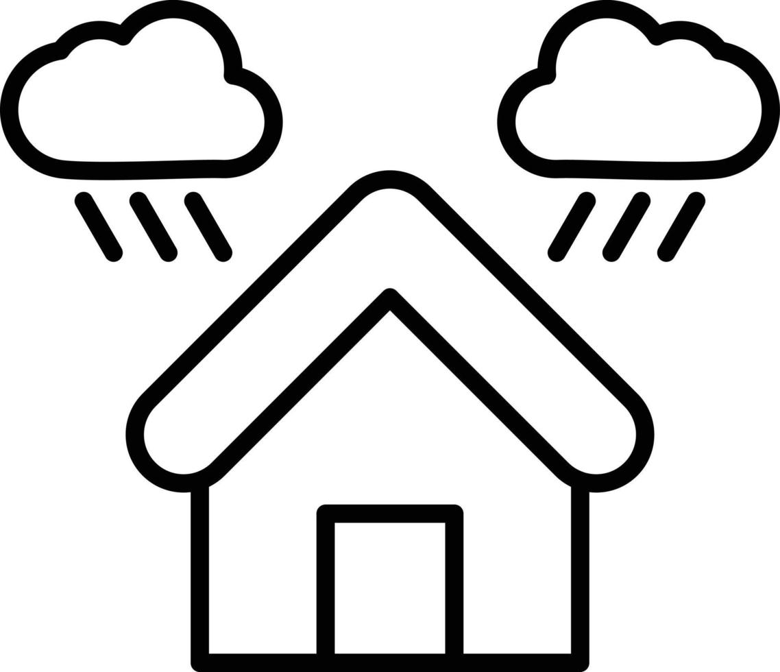 Shelter Outline Icon vector