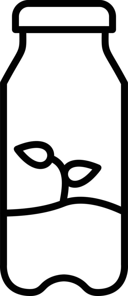 Eco Bottle  Outline Icon vector