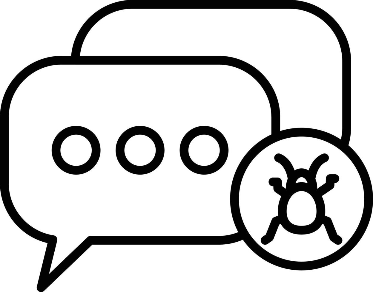 Messages Outline Icon vector