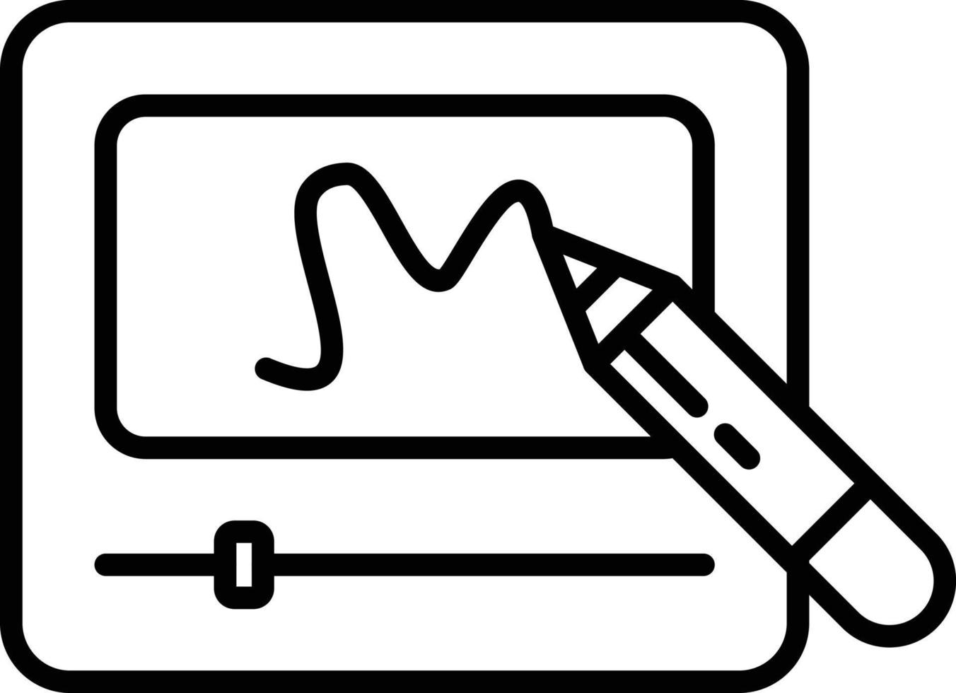 Telesketch Outline Icon vector