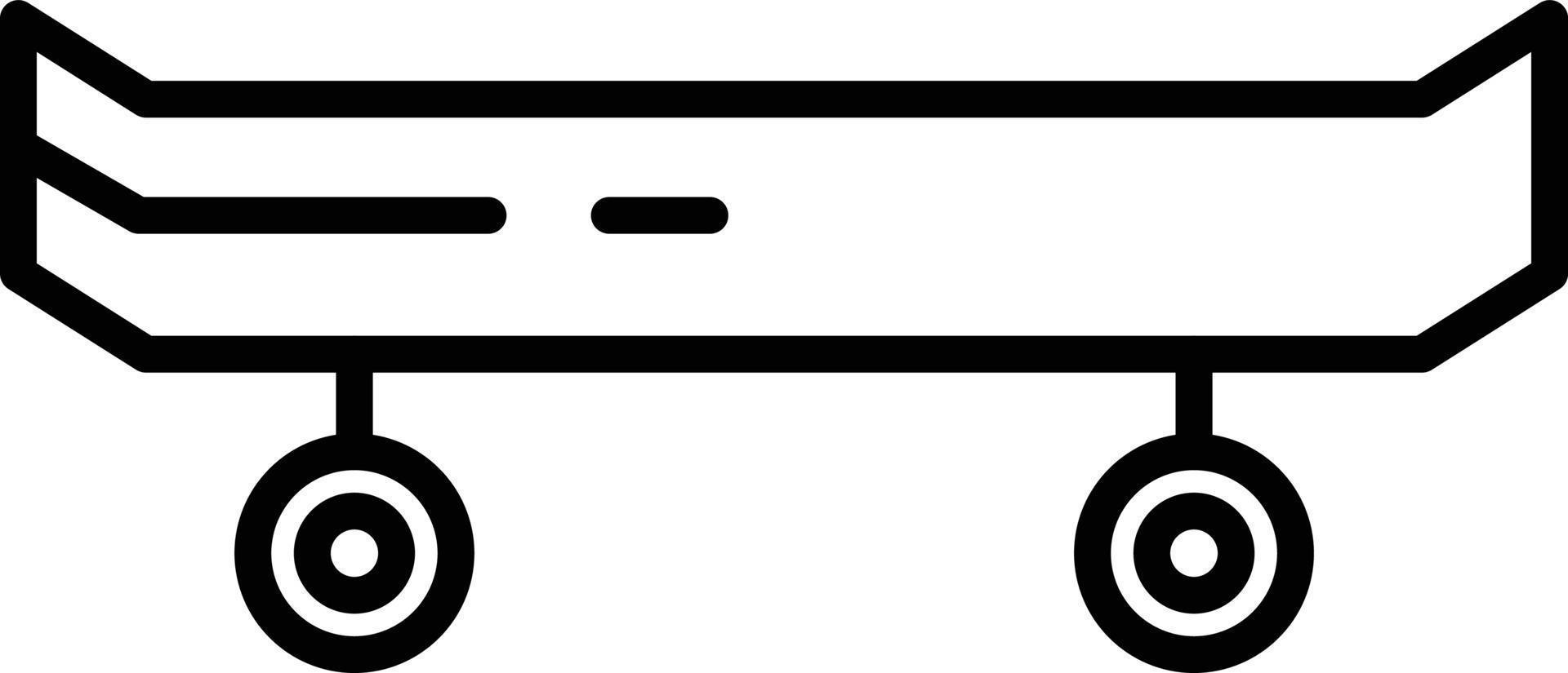 Skate Outline Icon vector