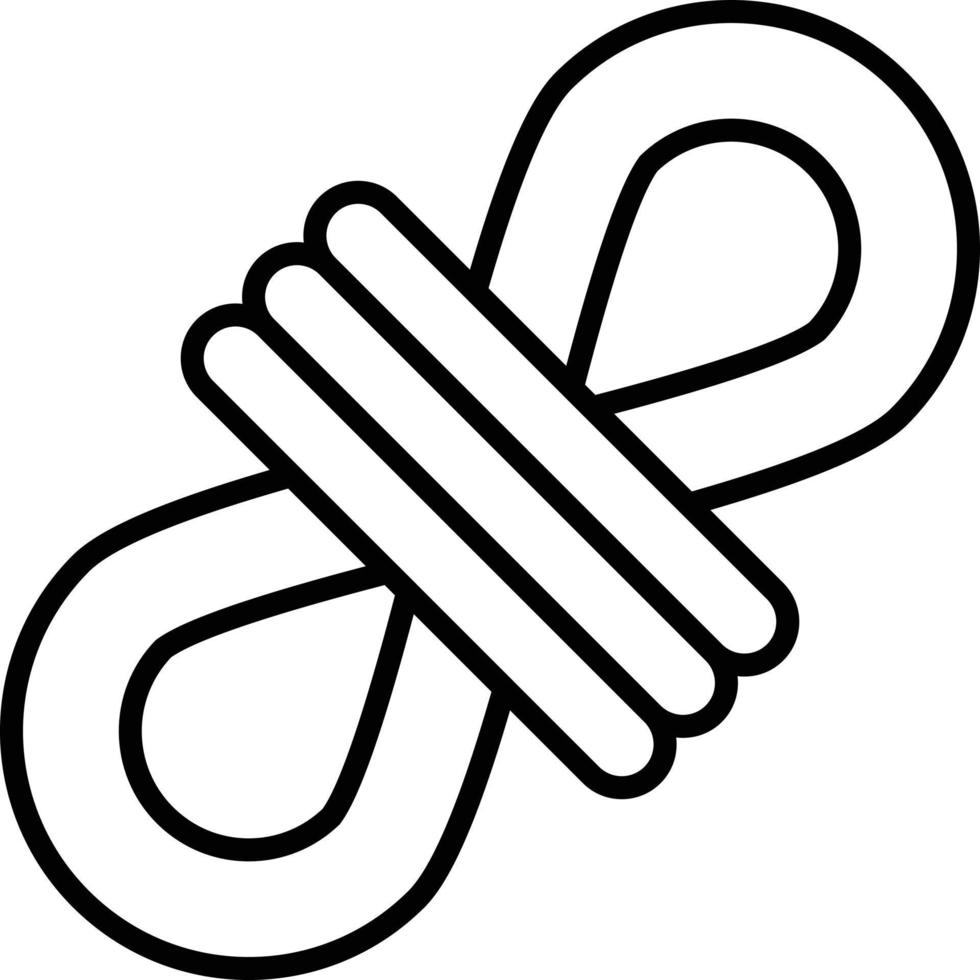 Rope Outline Icon vector