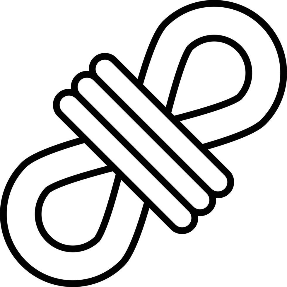 Rope Outline Icon vector