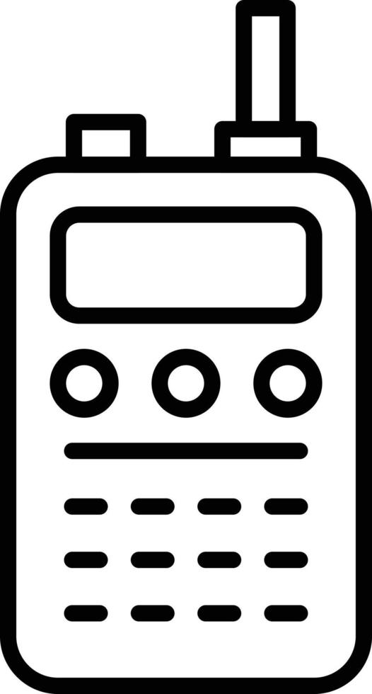 Walkie Talkie Outline Icon vector