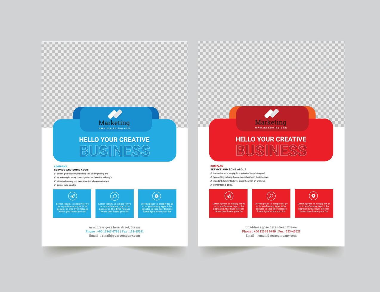 Flyer Template Business vector