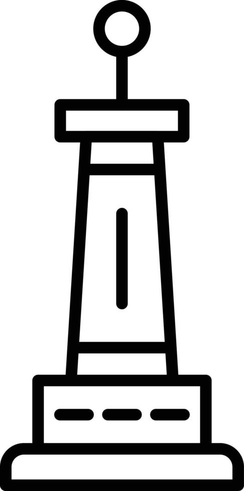 Monument Outline Icon vector