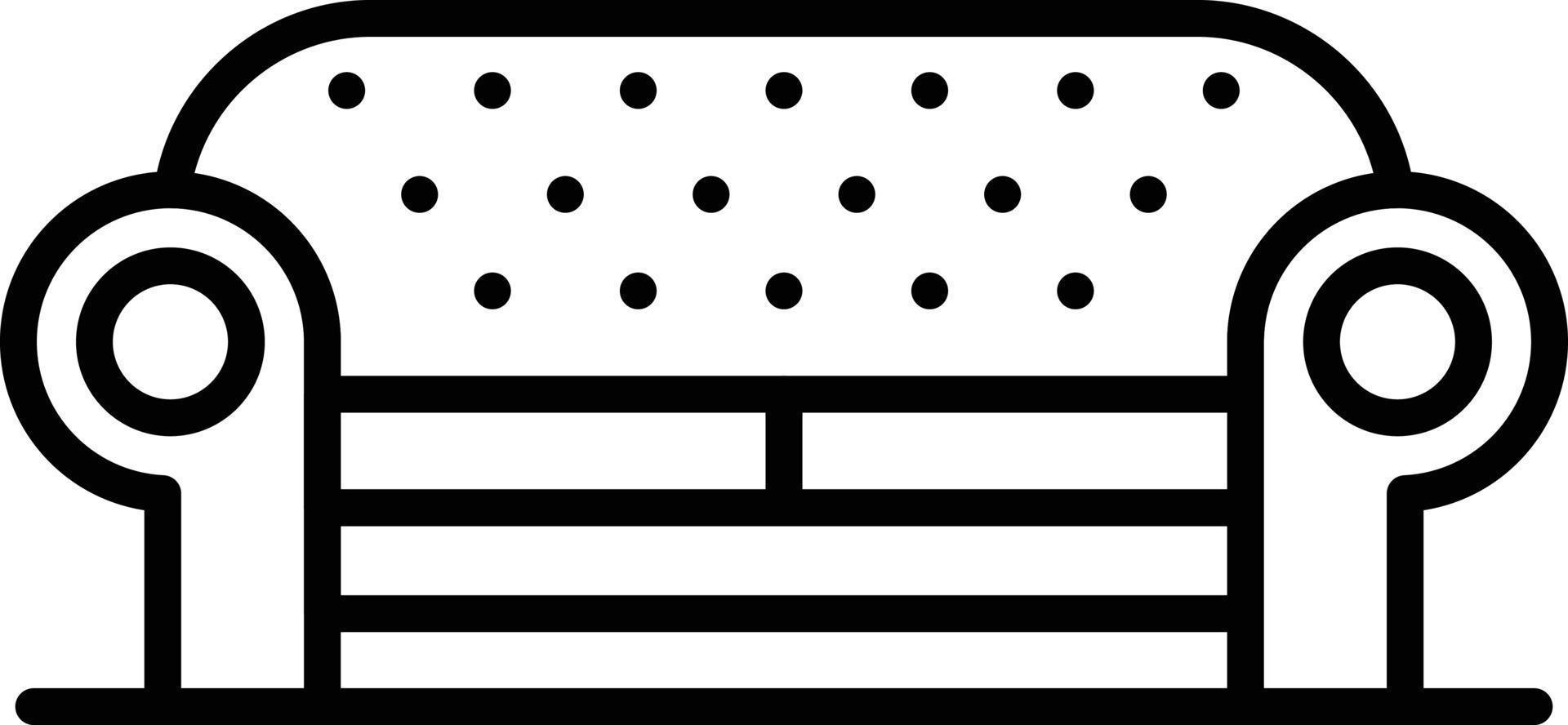Sofa Outline Icon vector