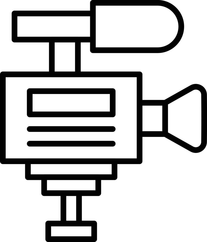 Video Camera Outline Icon vector