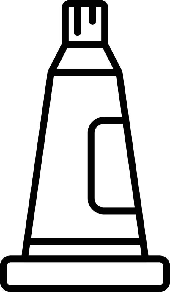 Toothpaste Outline Icon vector