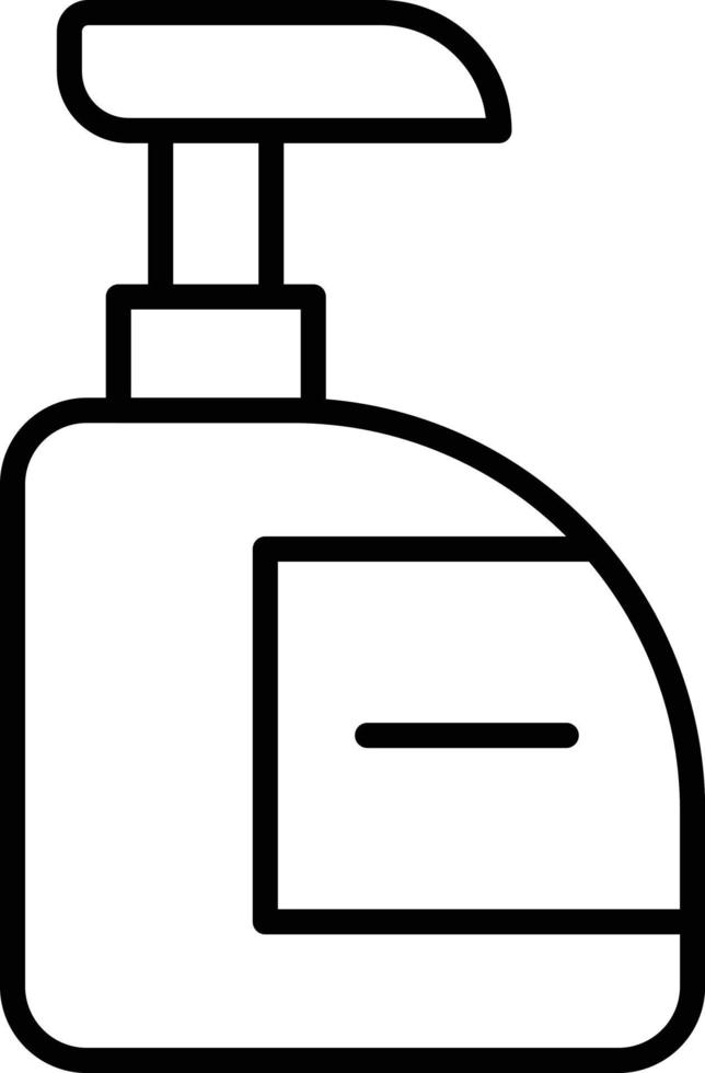 Detergent Outline Icon vector
