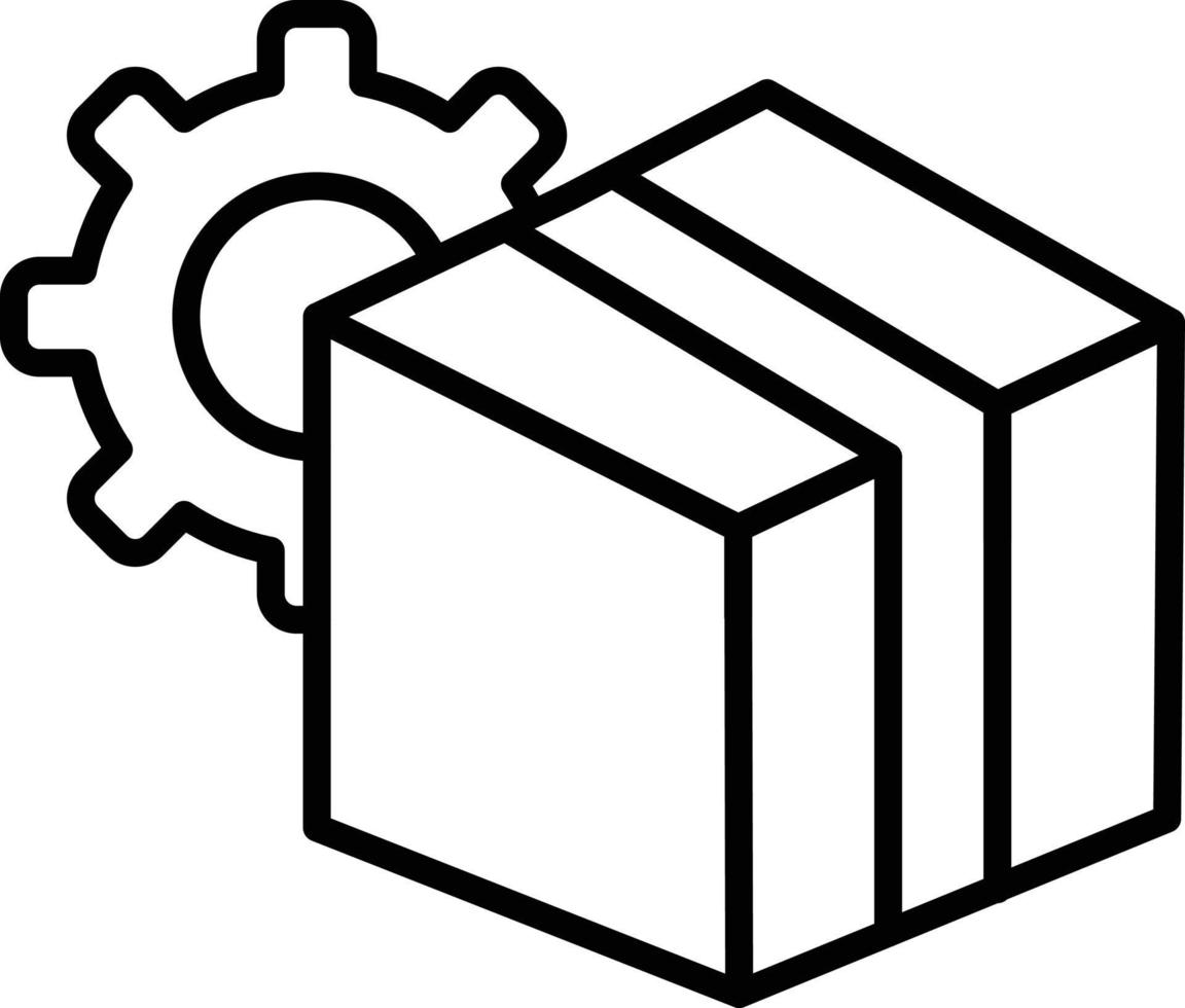 Inventory Control Outline Icon vector