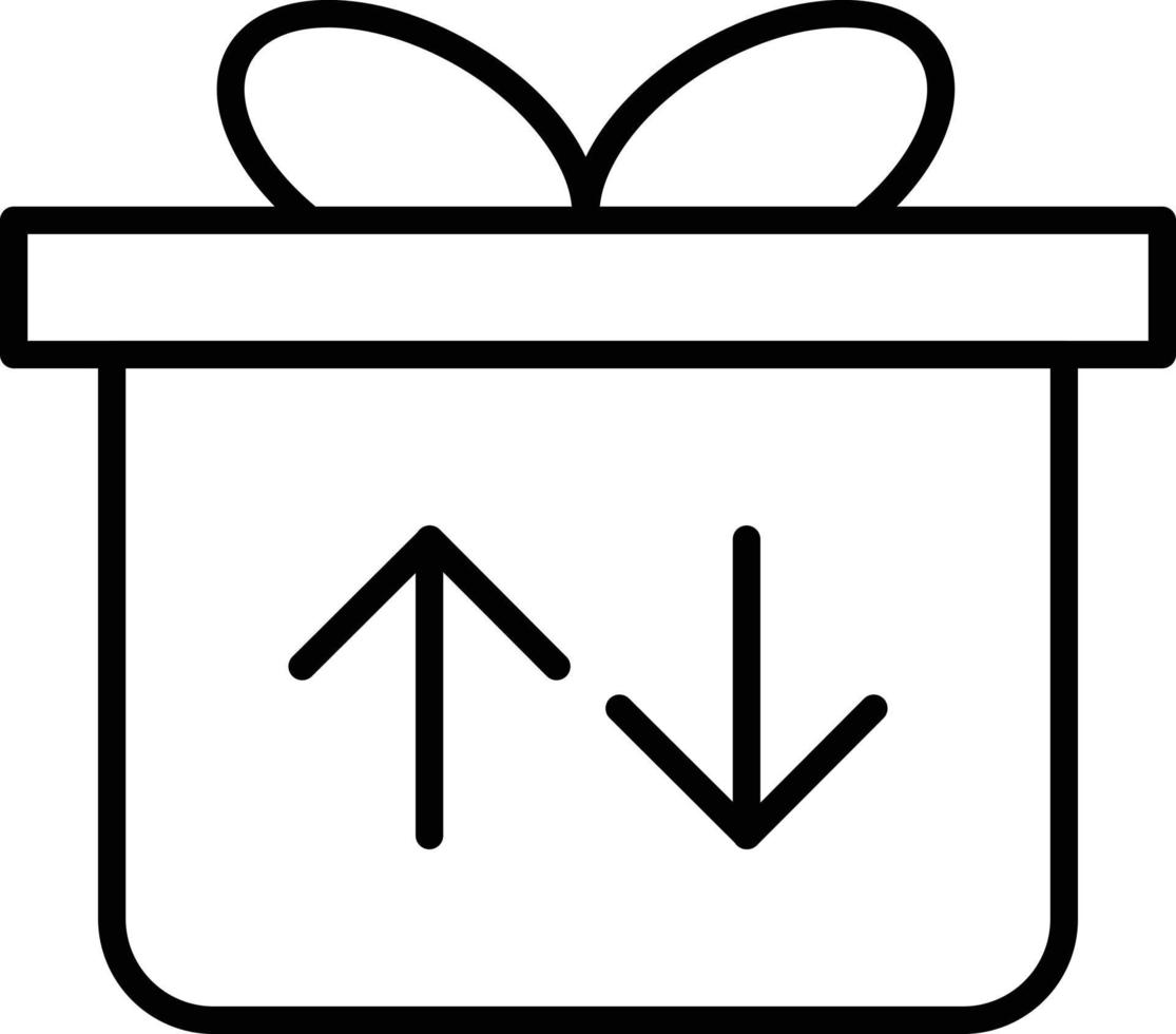 Export Packing Outline Icon vector