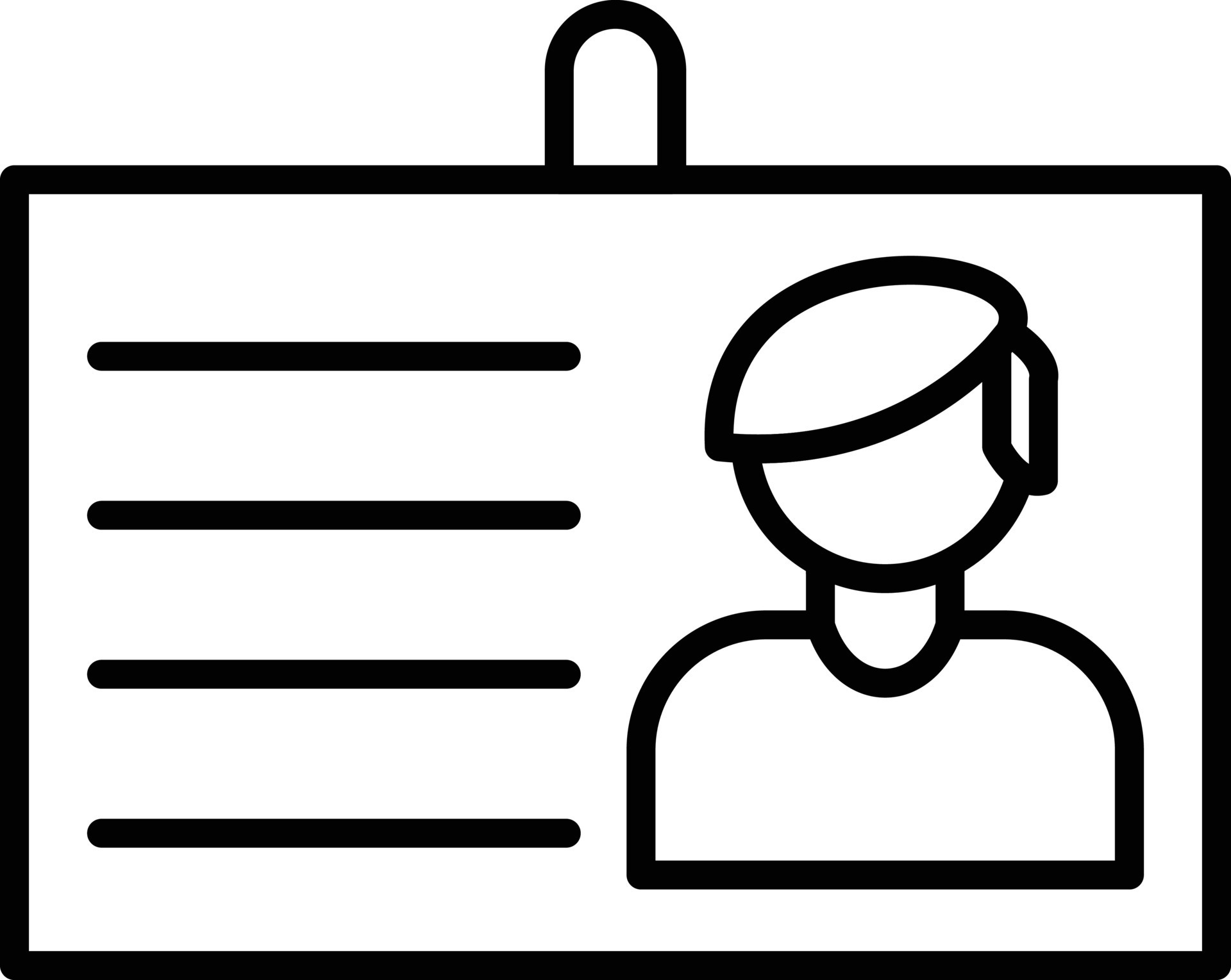 Id Card Outline