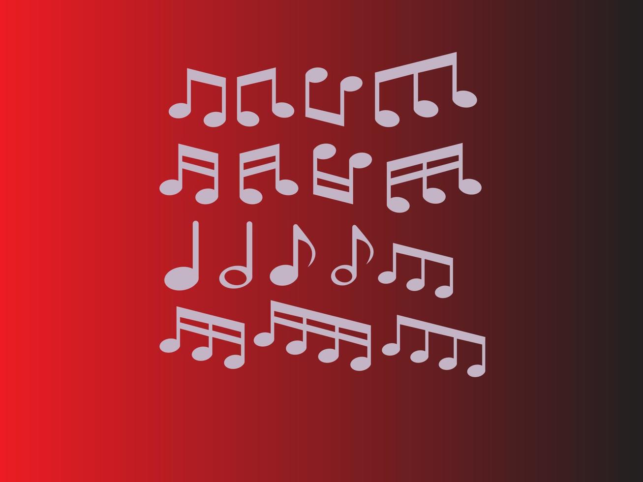 music note vector design