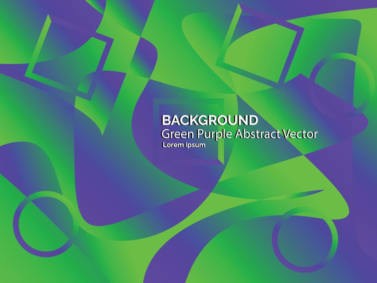 Fondo de vector abstracto púrpura verde