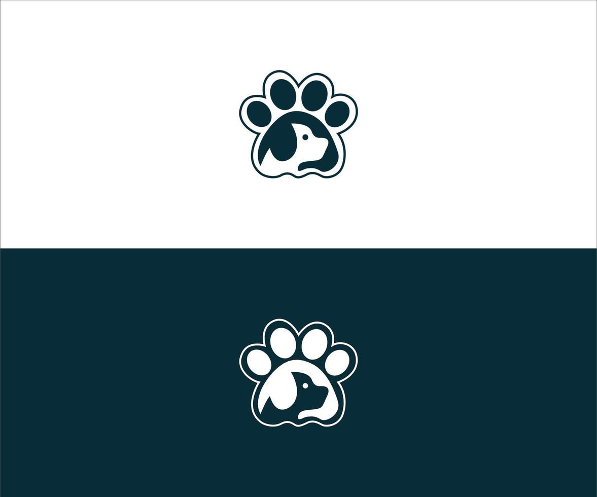 diseño de logotipo de perro vector