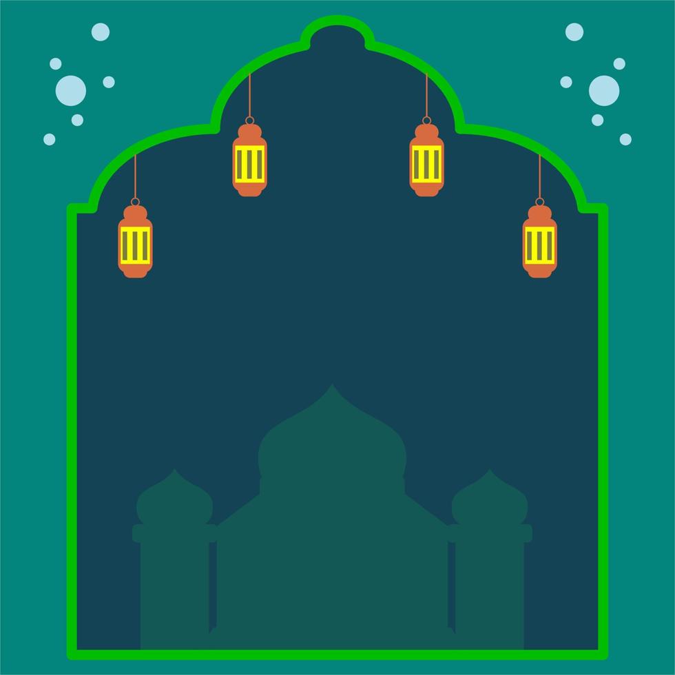 islamic background template, suitable for various islamic religious activities vector