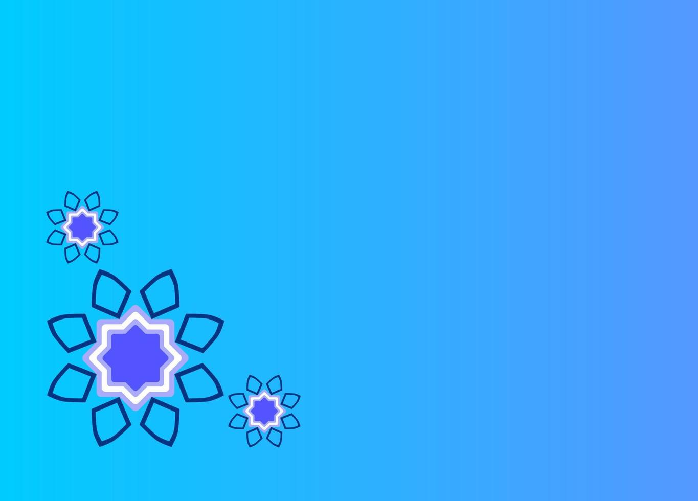 simple islamic wallpaper suitable for presentations. The dominant wallpaper is blue and purple. vector