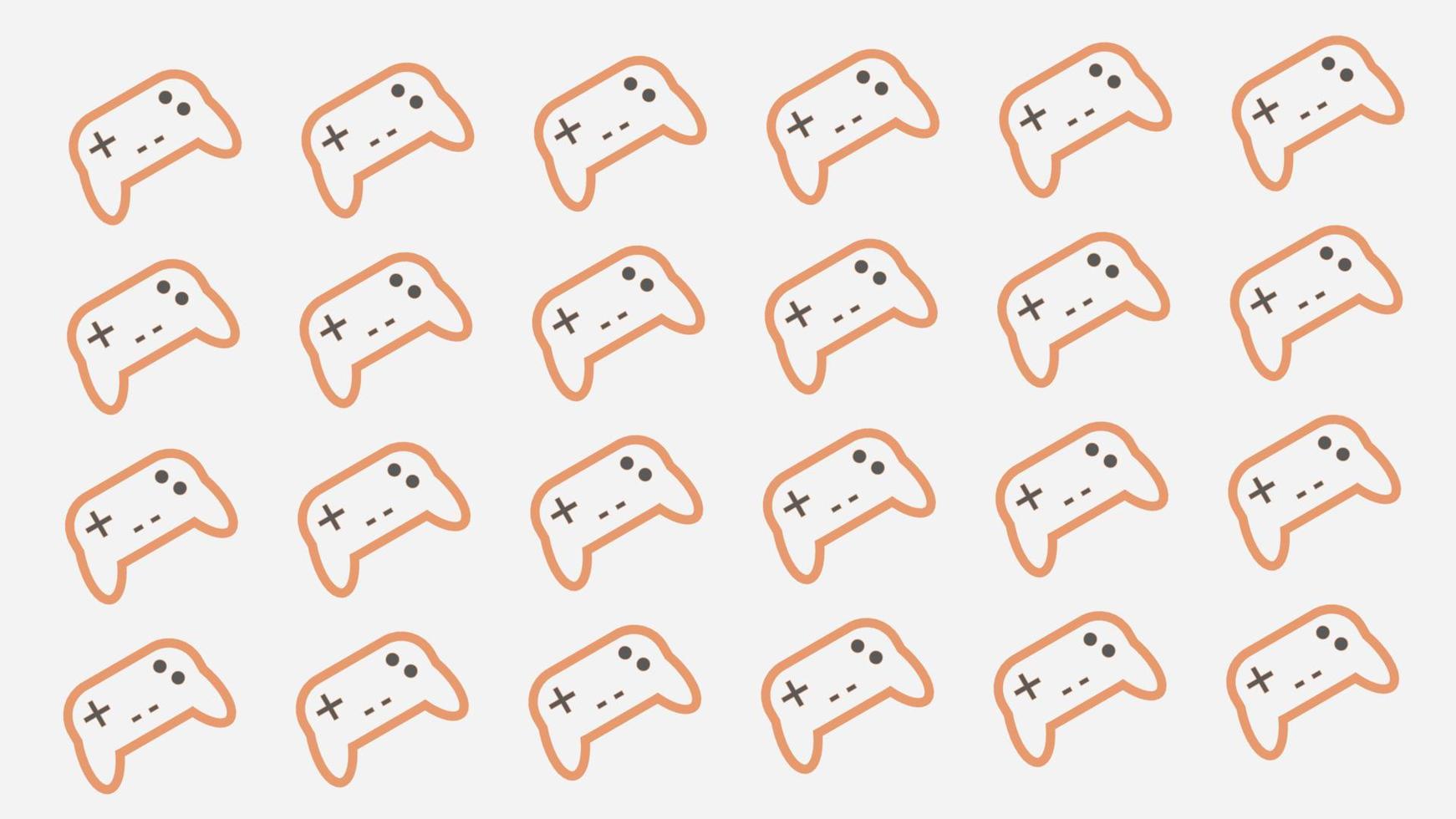 seamless icon vector of joystick game, for fun and game background concept