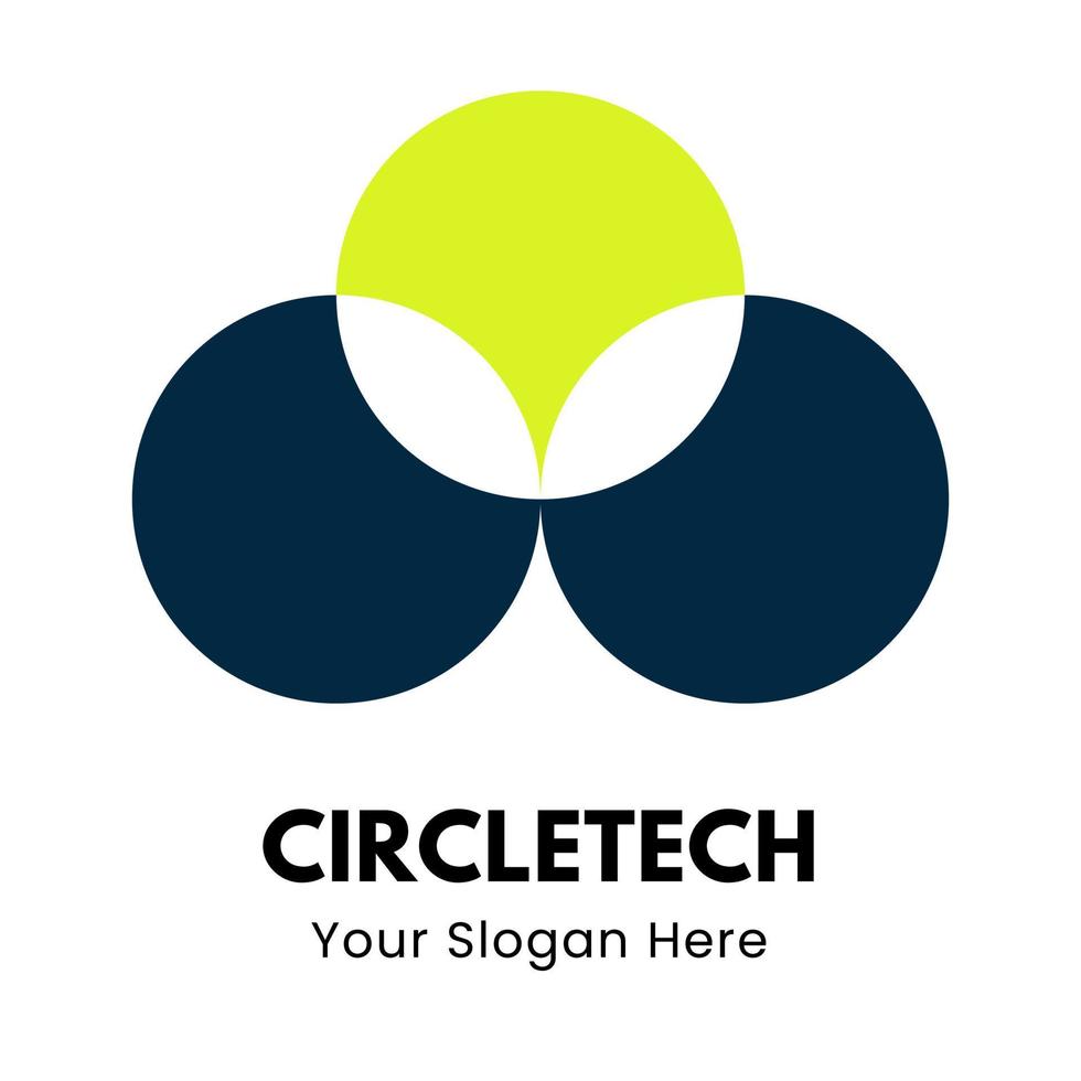 circle creative start up logo. Simple modern concept logo vector