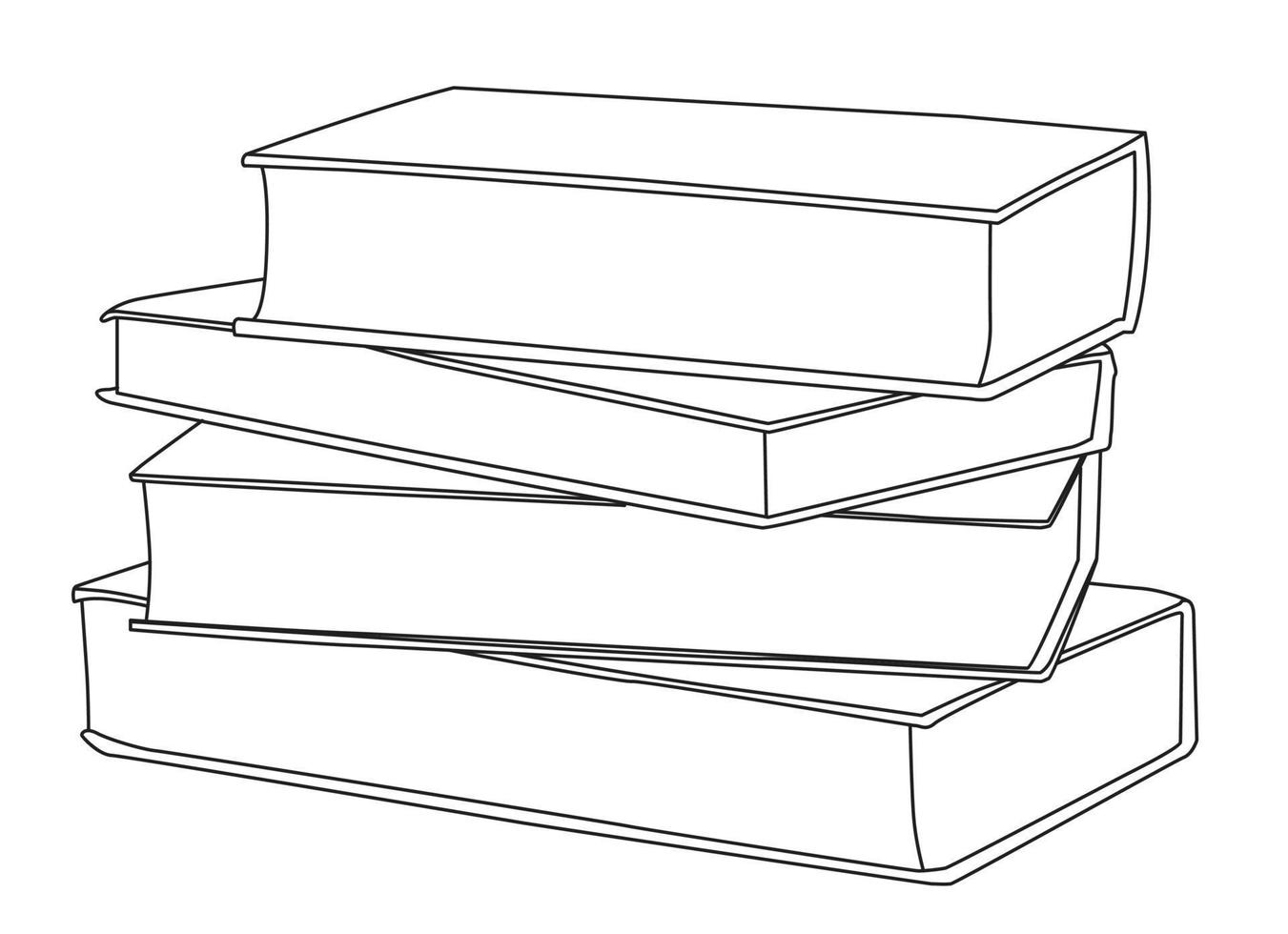 book drawing in vector eps 10