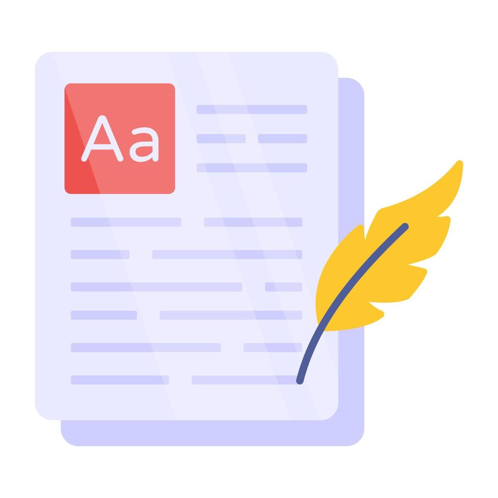 Conceptual linear design icon of notebook vector