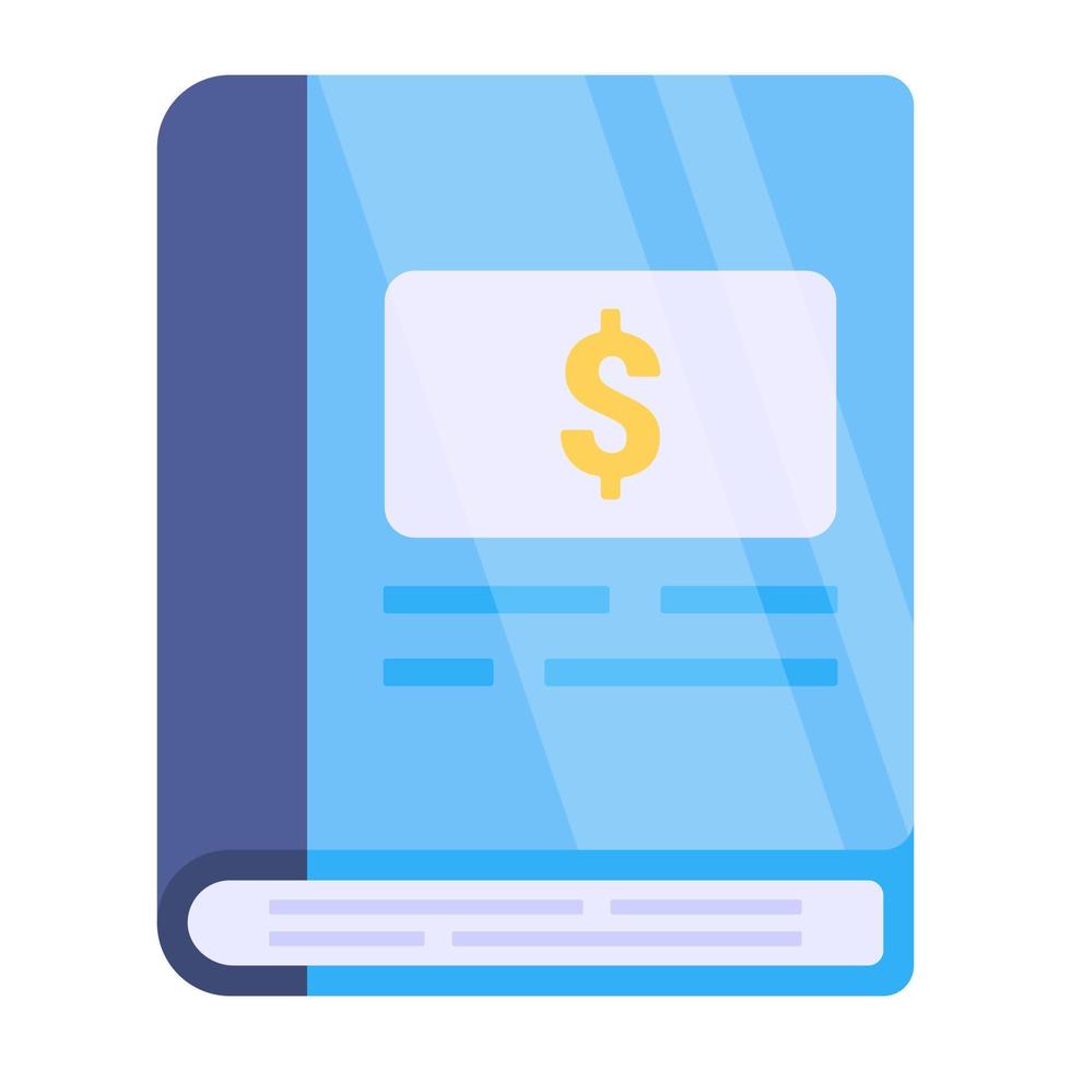 Modern design icon of finance book vector