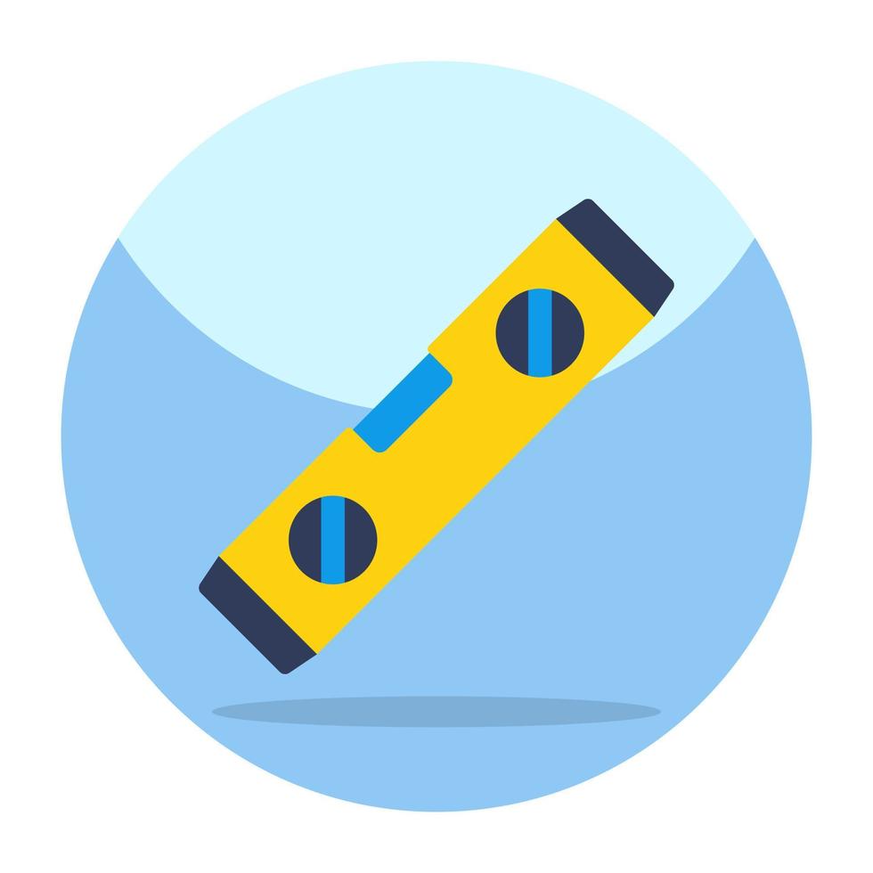 Flat design icon of level Tool vector