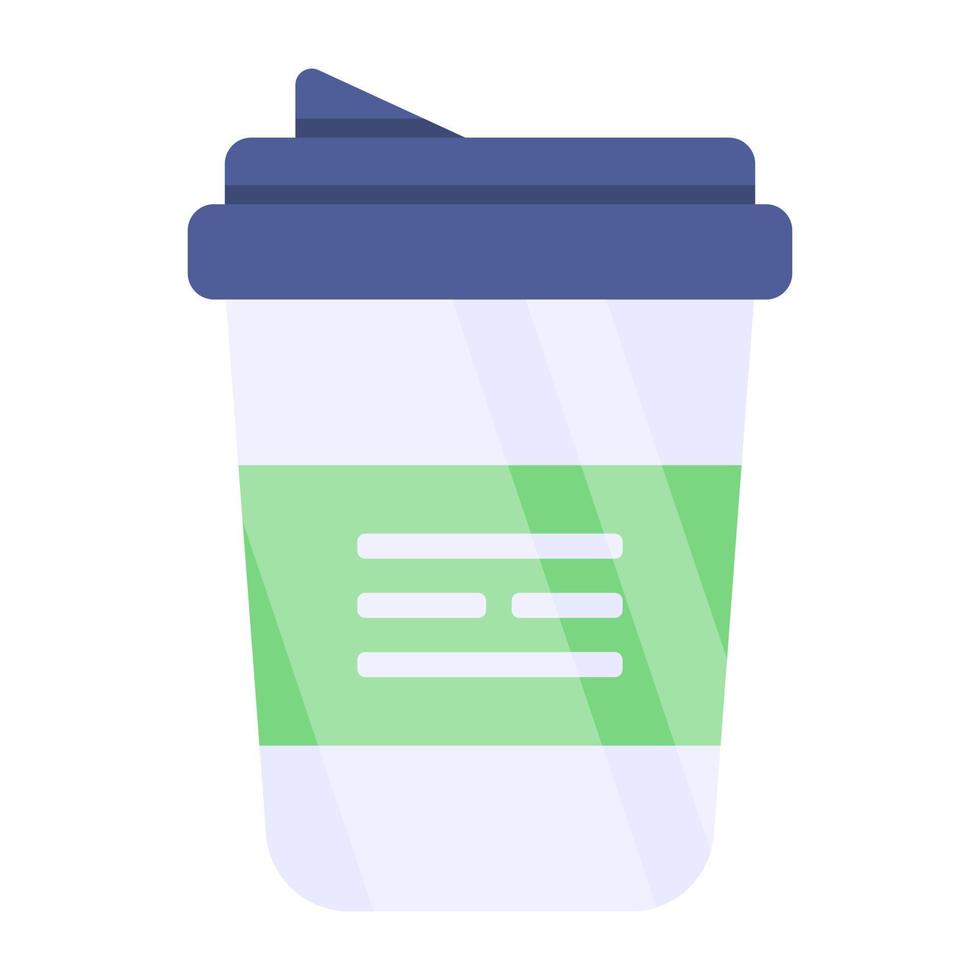 icono de diseño perfecto de vaso desechable vector