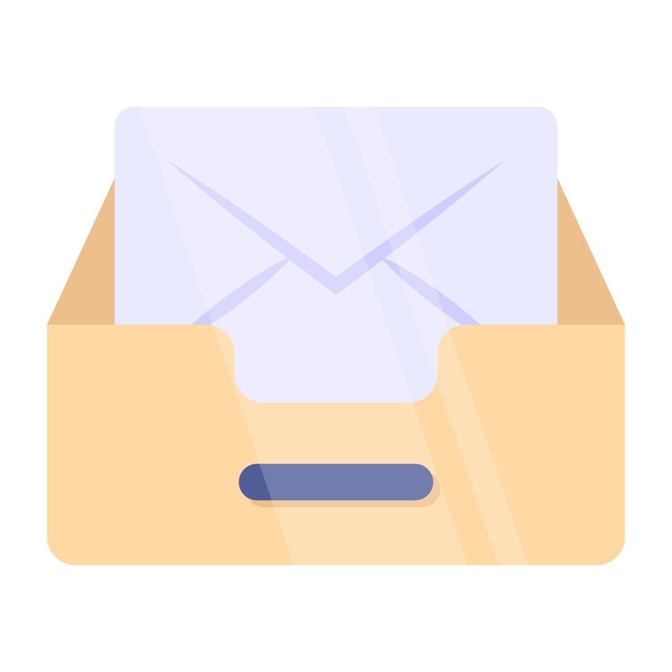 Vector design of mail drawer