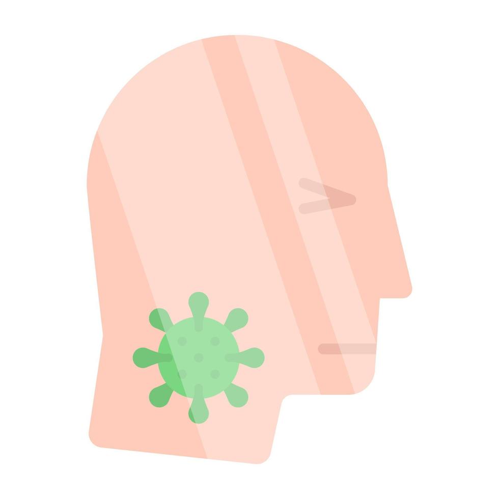 Premium download icon of throat infection vector