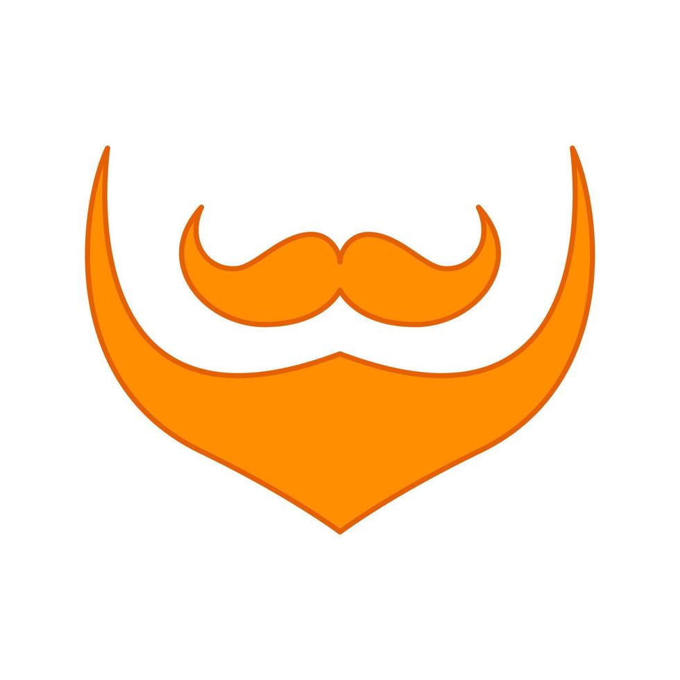 Leprechaun beard isolated on white background. Vector illustration