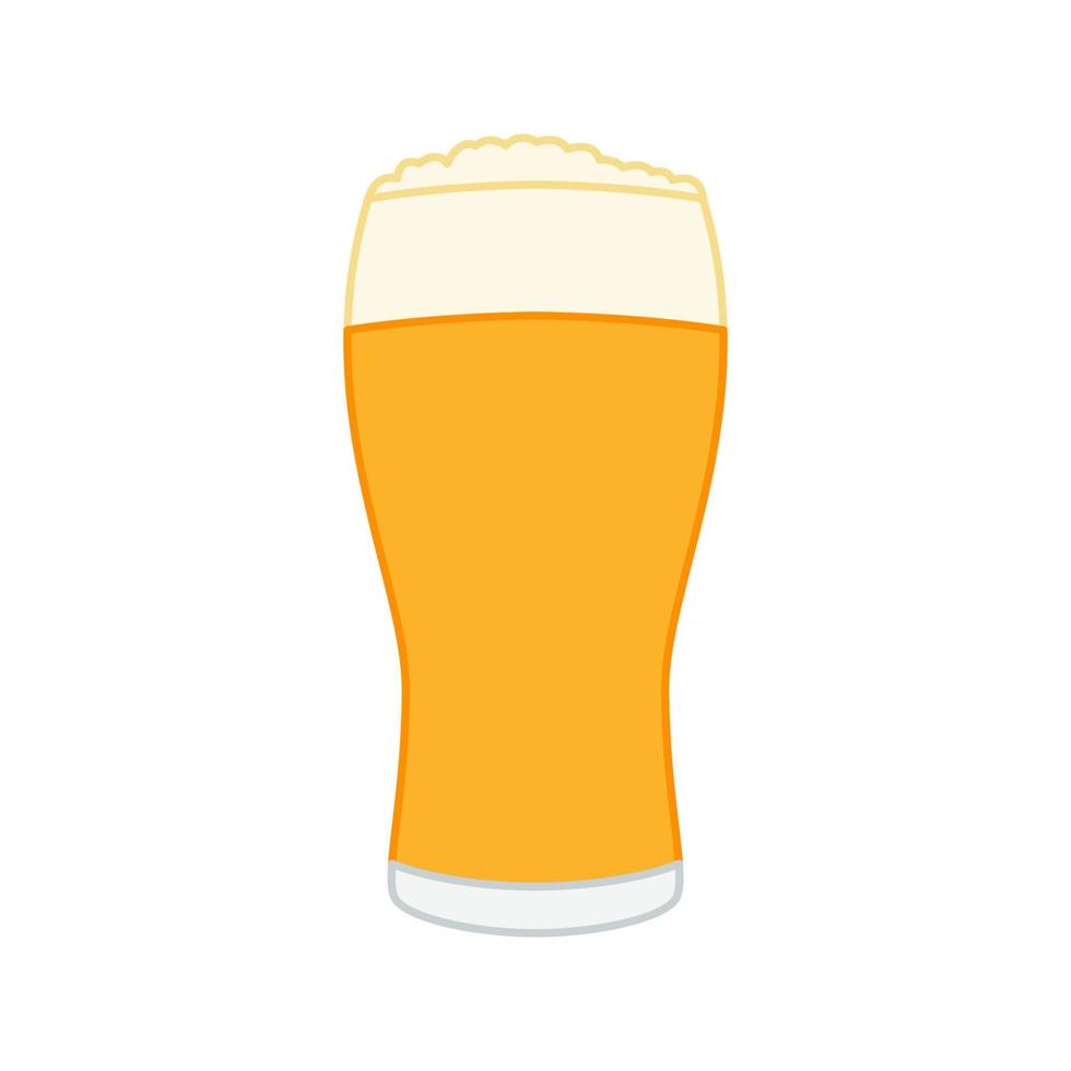 cerveza aislado sobre fondo blanco. ilustración vectorial vector