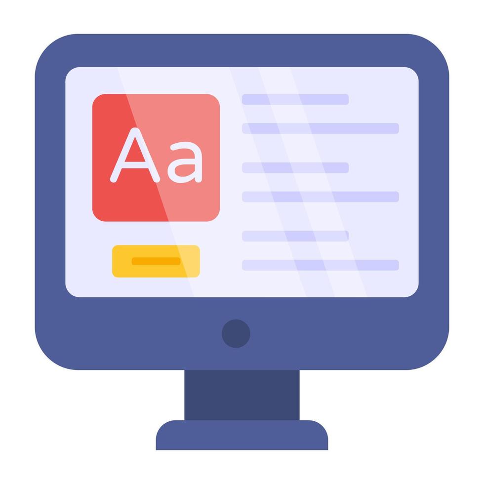 Perfect design icon of online education vector