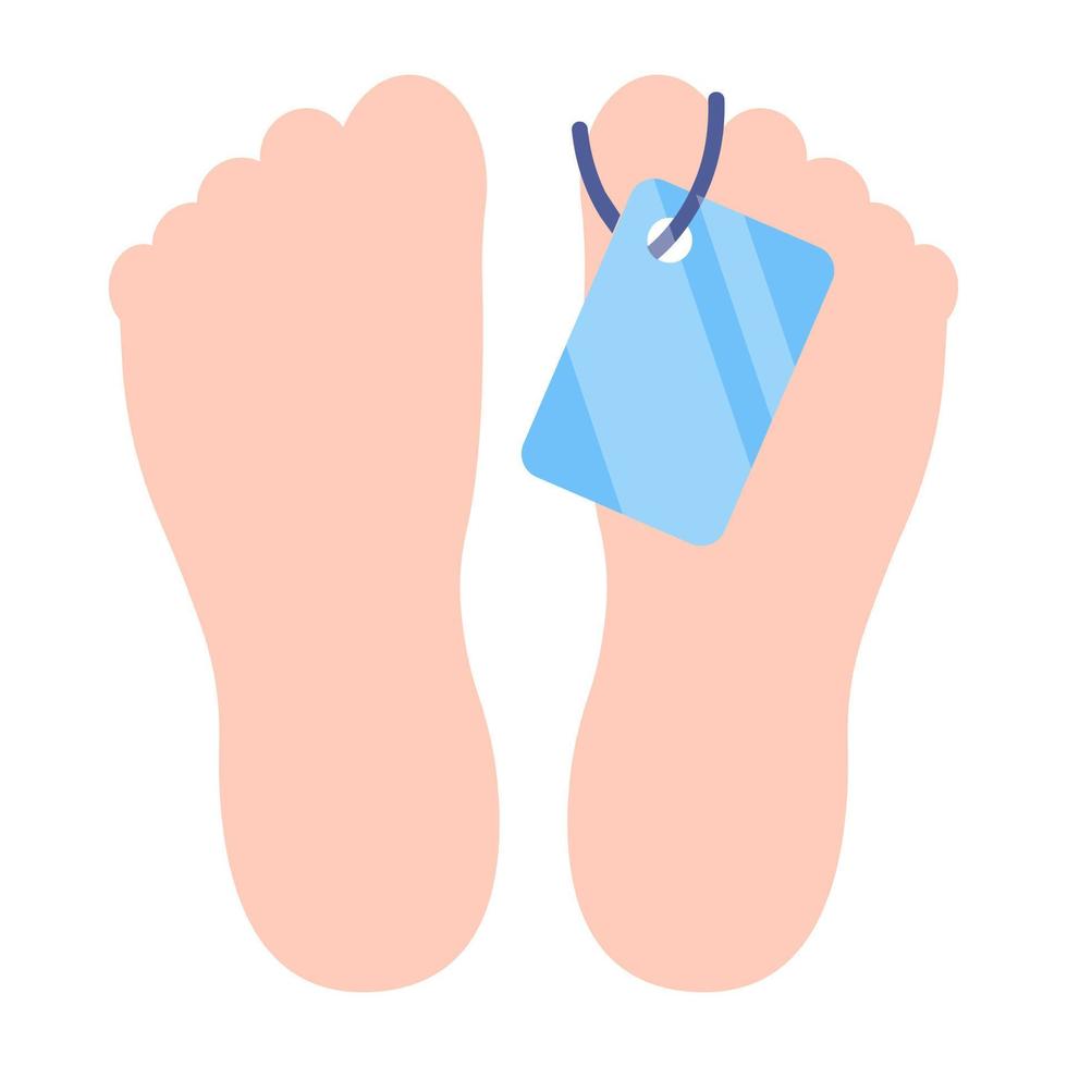 An icon design of dead body vector