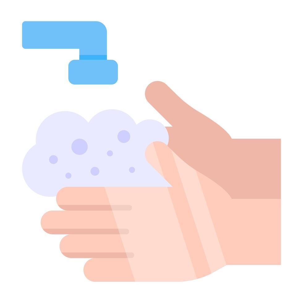 A colorful design icon of hand wash vector