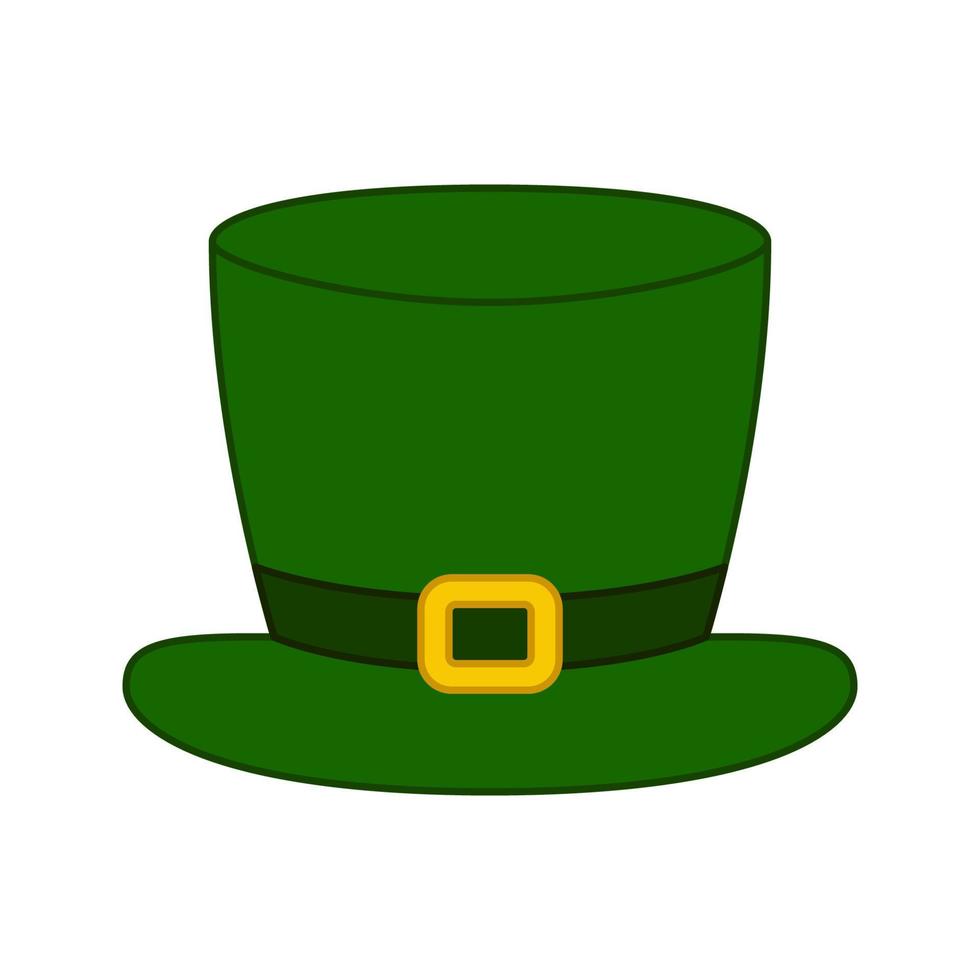 St. Patrick's Day hat isolated on white background. Vector illustration
