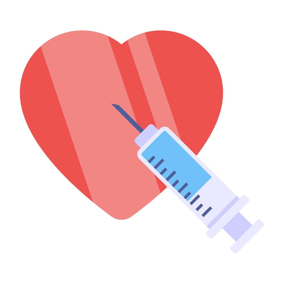 Premium download icon of cardiac injection vector