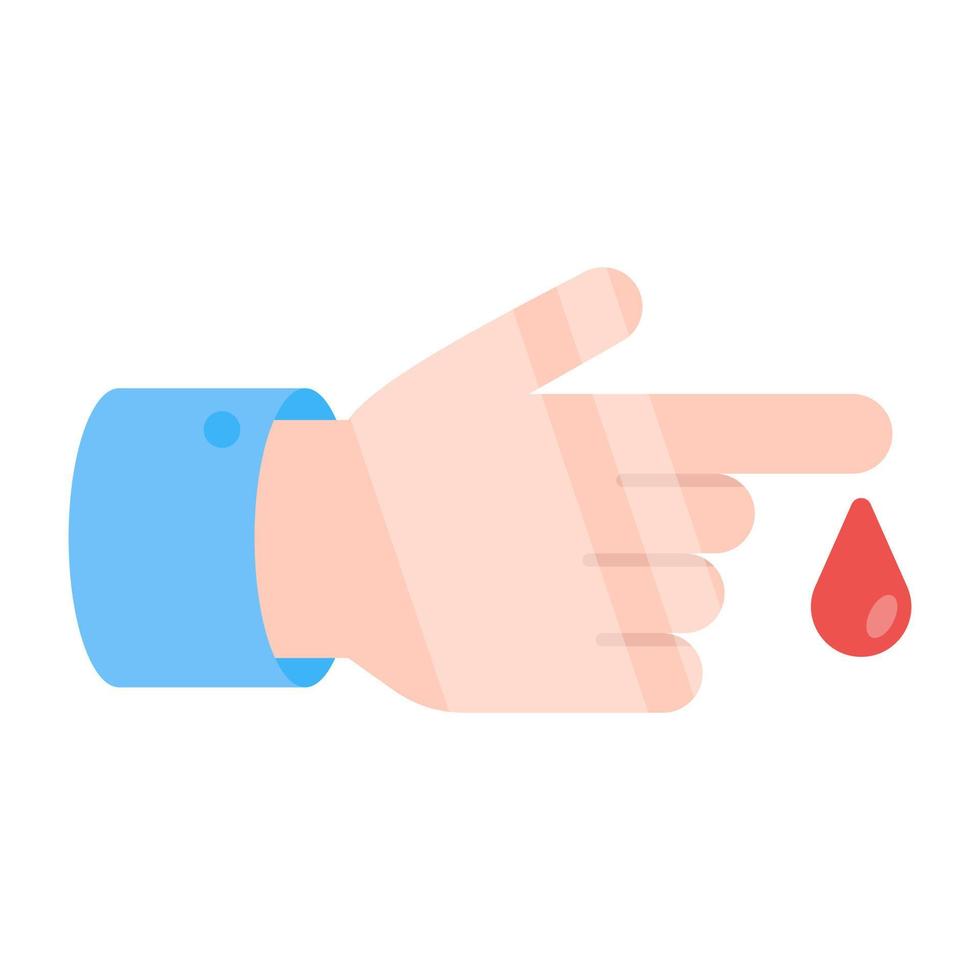 Perfect design icon of finger cut vector