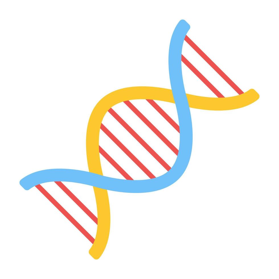 DNa icon in flat design vector