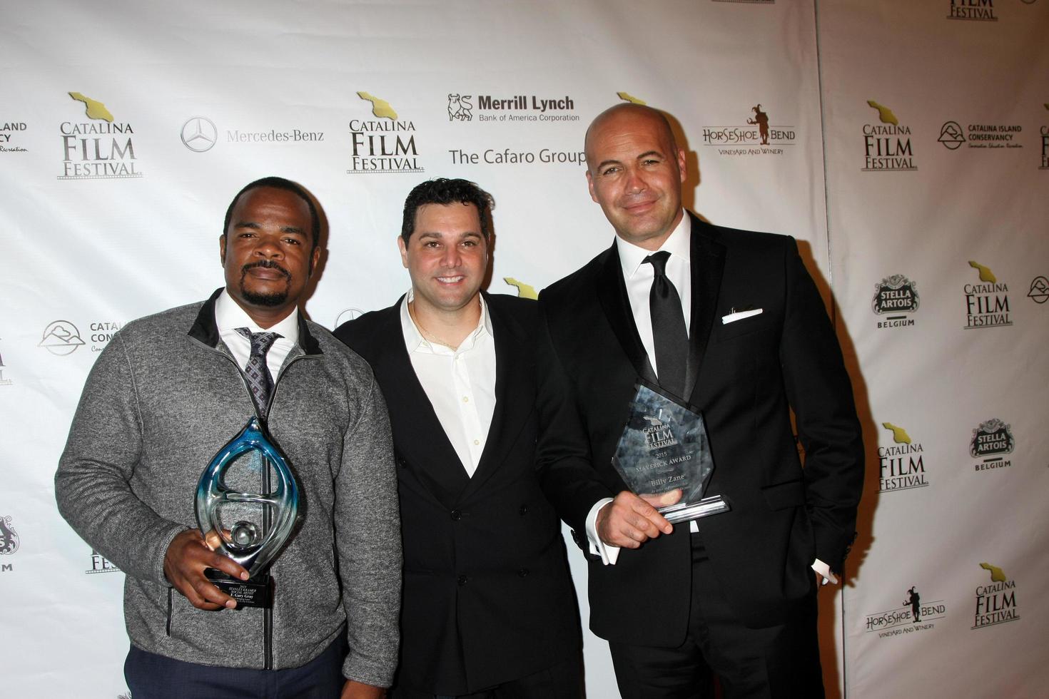 LOS ANGELES, SEP 25 - F. Gary Gray, Ron Truppa, BIlly Zane at the Catalina Film Festival Friday Evening Gala at the Avalon Theater on September 25, 2015 in Avalon, CA photo