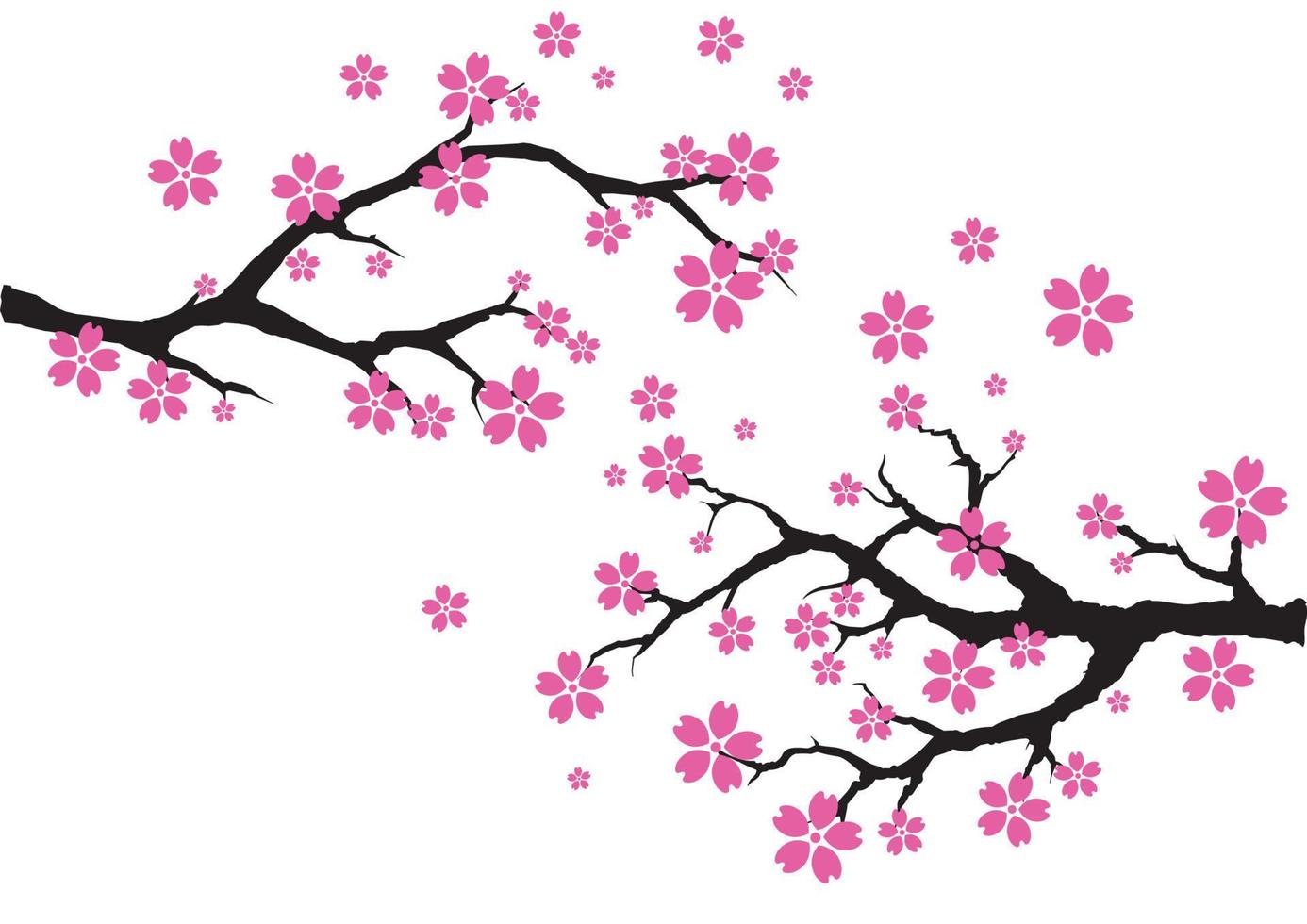 Cherry blossom tree ector illustration vector